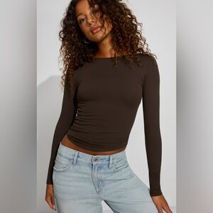 Garage Sleek Crewneck Long Sleeve Top